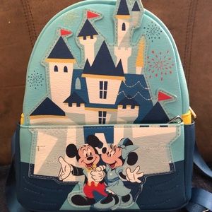 Loungefly Disneyland Mickey & Minnie 65th Anniversary backpack